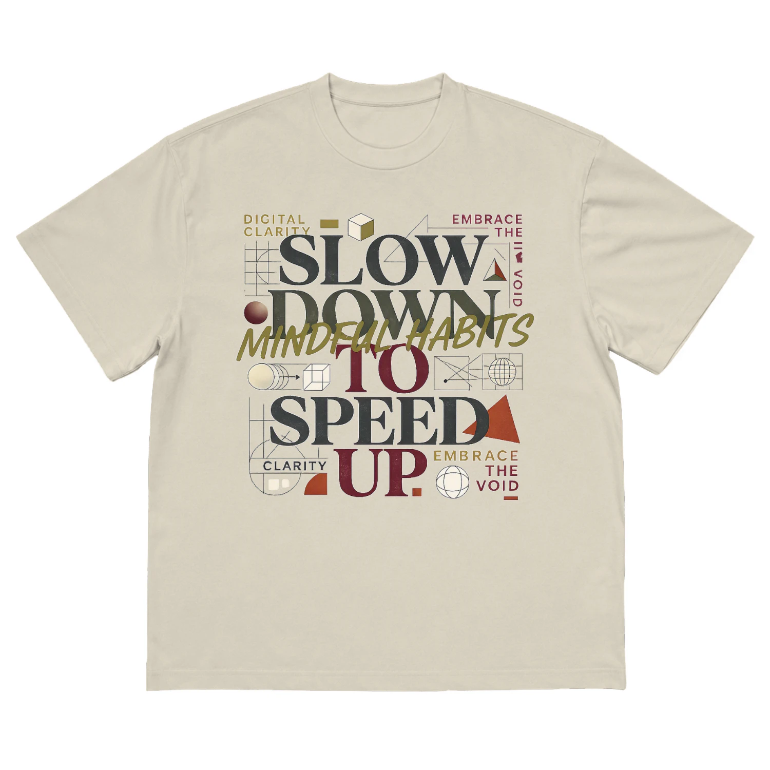 Ultra Heavy Cotton Box T‑shirt – Mindful Speed Edition