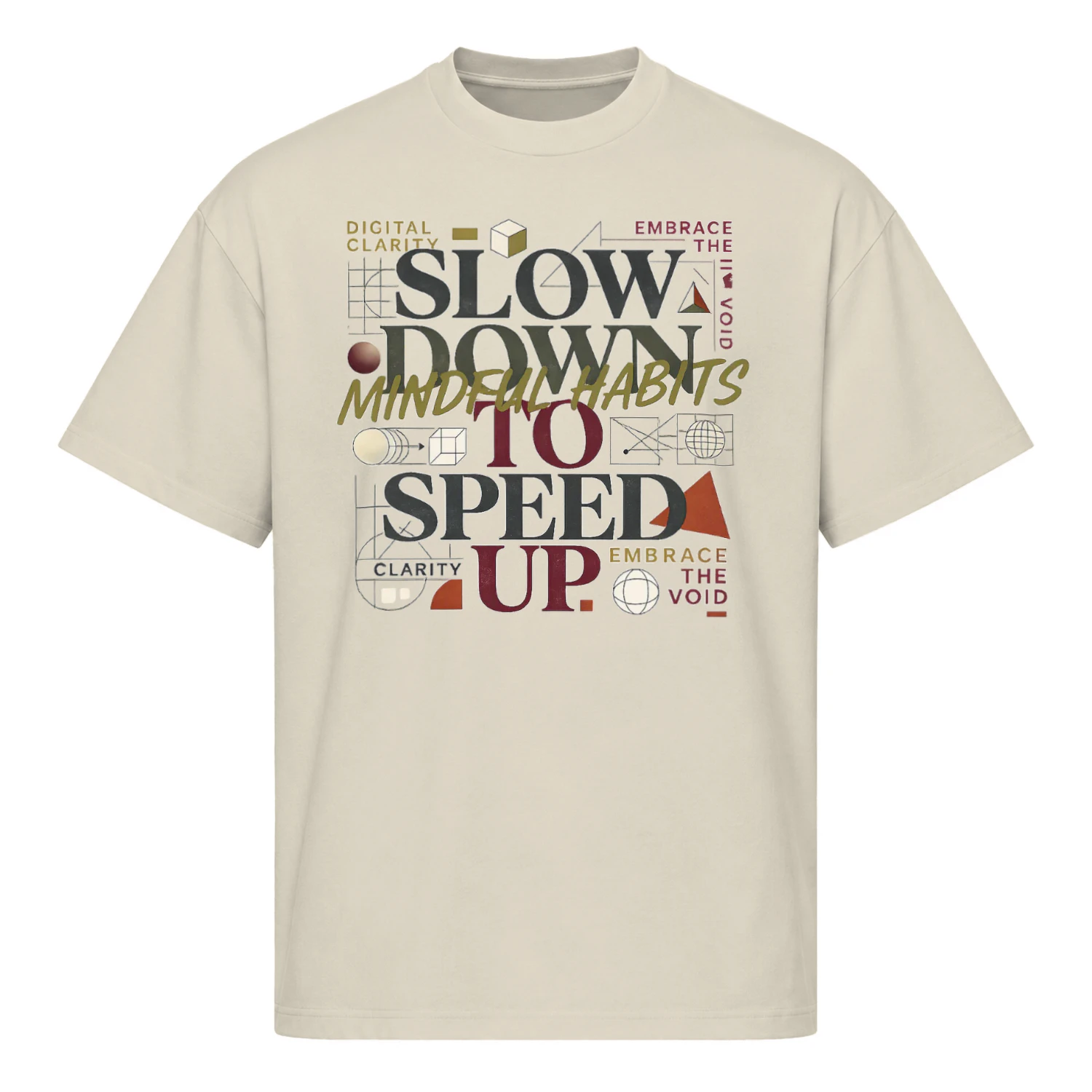 Ultra Heavy Cotton Box T‑shirt – Mindful Speed Edition