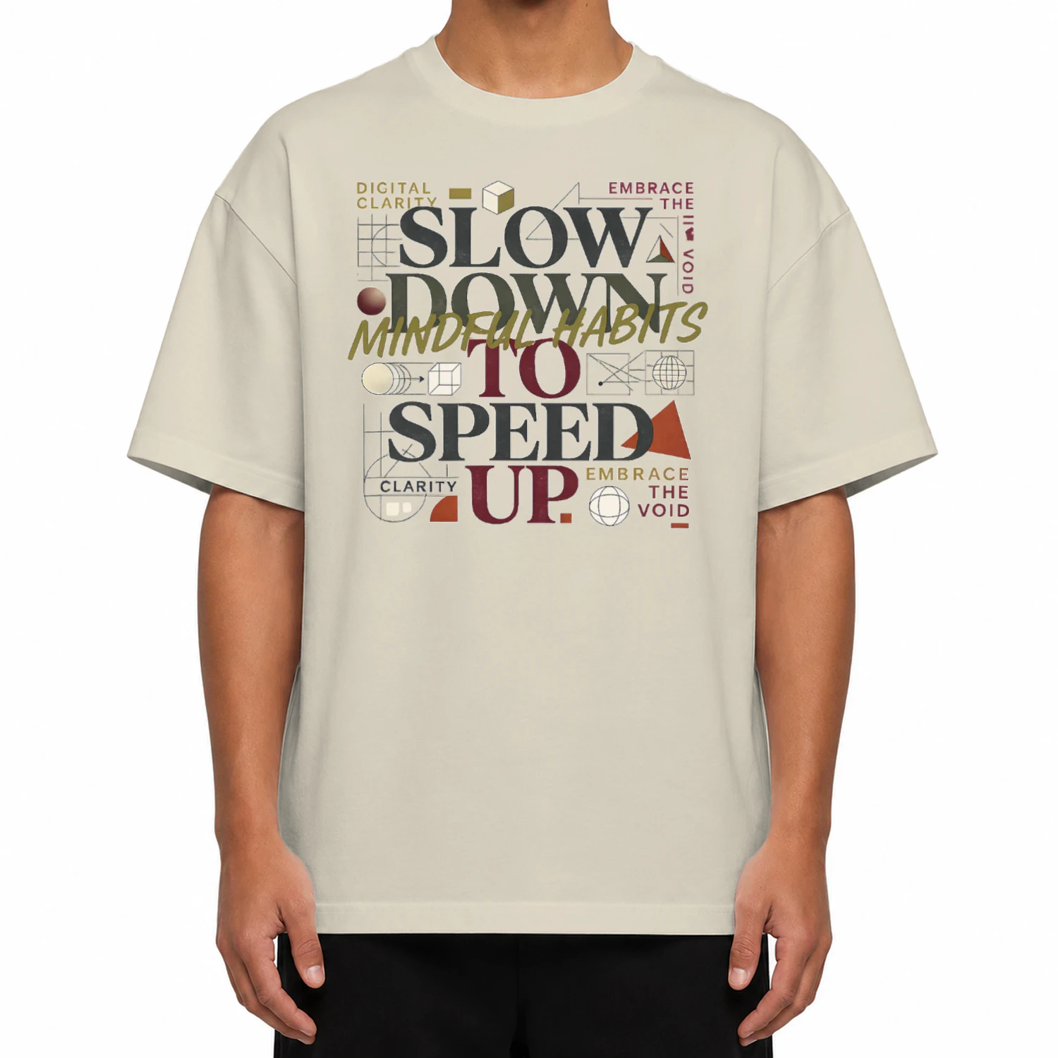 Ultra Heavy Cotton Box T‑shirt – Mindful Speed Edition
