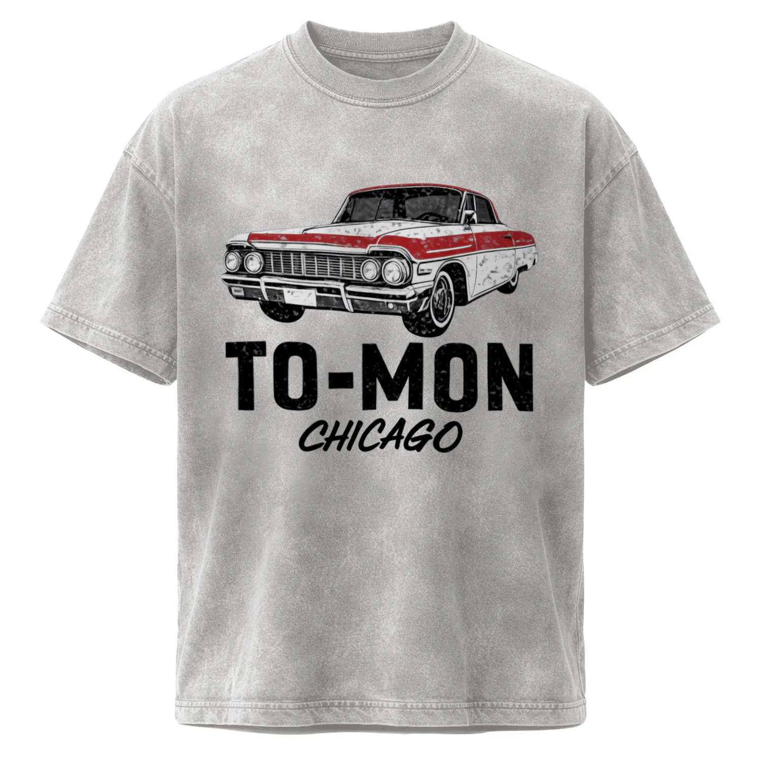 Acid Washed Crew Neck T-shirt