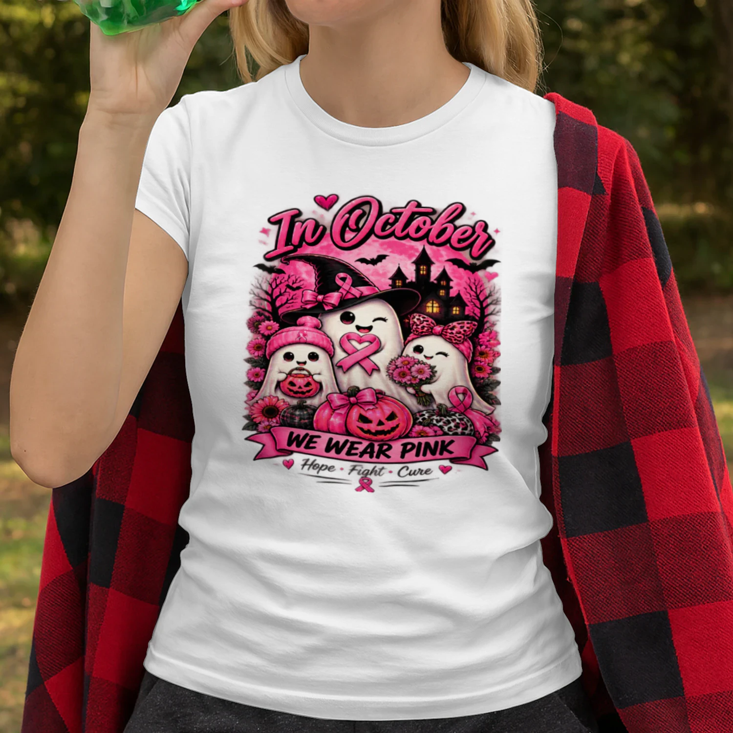Pink October Ghosts – Breast Cancer Awareness Shirt