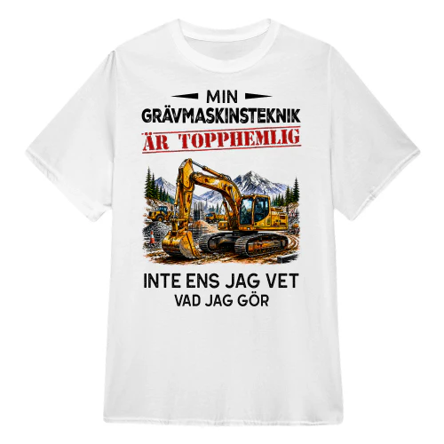 Min Grävmaskinsteknik Är Topphemlig