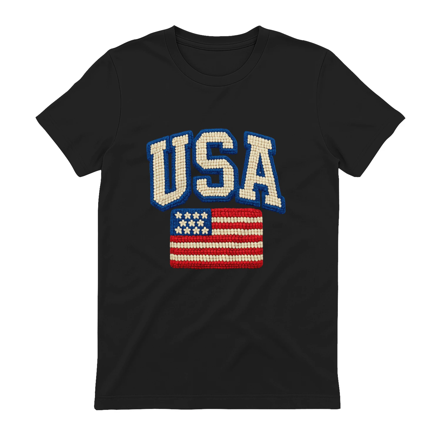 USA Crochet Flag Tee