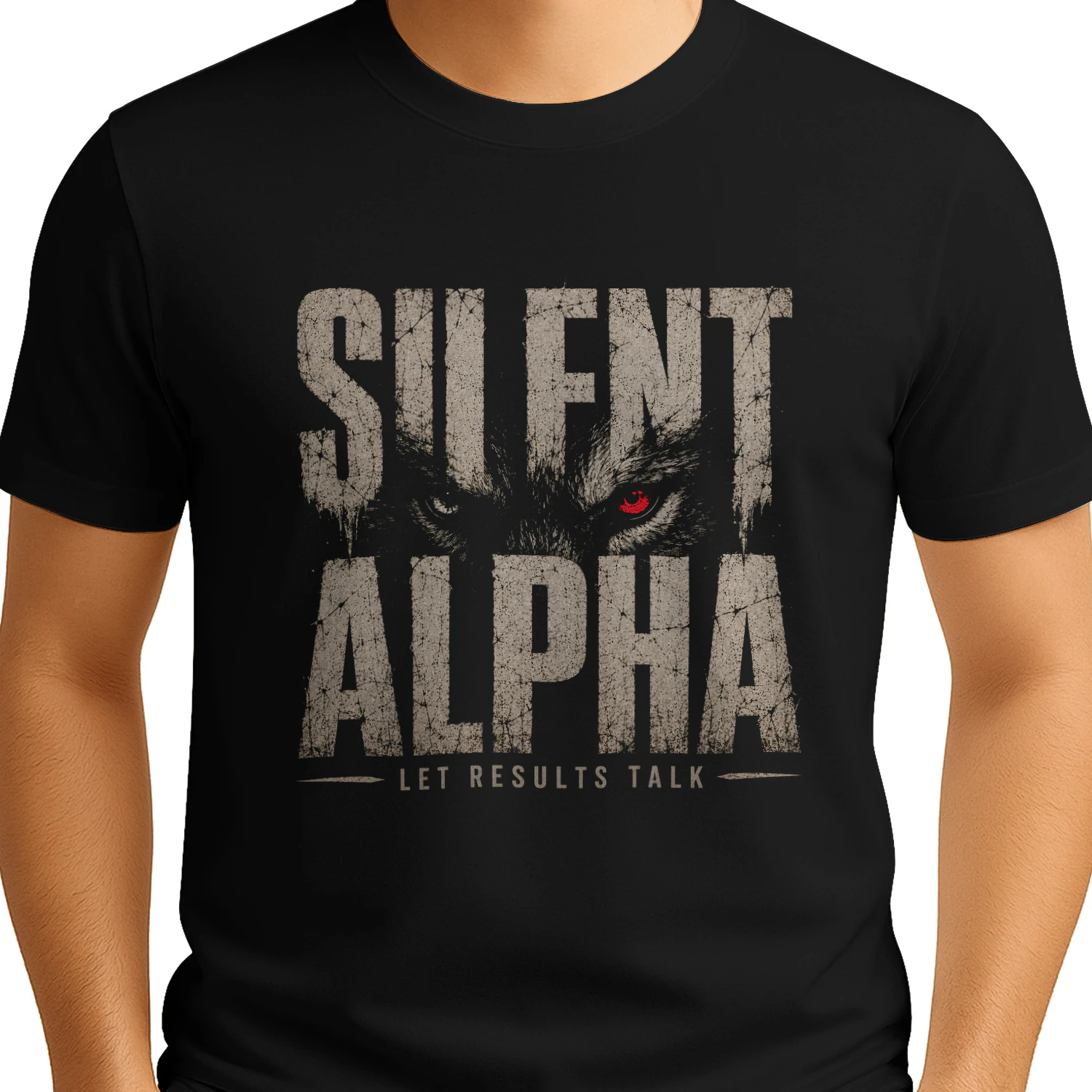 Silent Alpha Let Results Talk Gym T-Shirt & Hoodie | Wolf Fitness Motivation Apparel