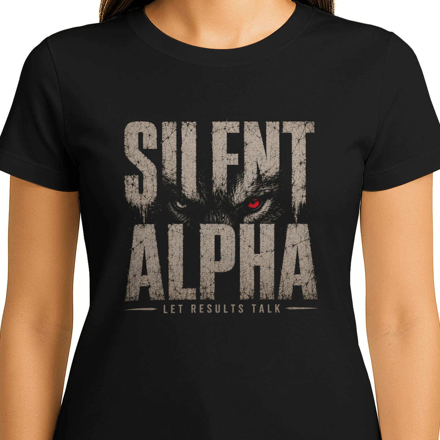 Silent Alpha Let Results Talk Gym T-Shirt & Hoodie | Wolf Fitness Motivation Apparel