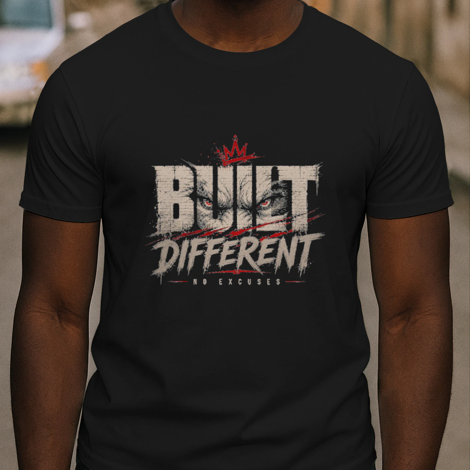 Built Different No Excuses Gym T-Shirt & Hoodie | Motivational Workout Apparel for Fitness Lovers