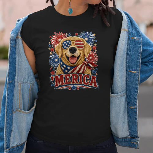 Crochet Labrador ’Merica Tee