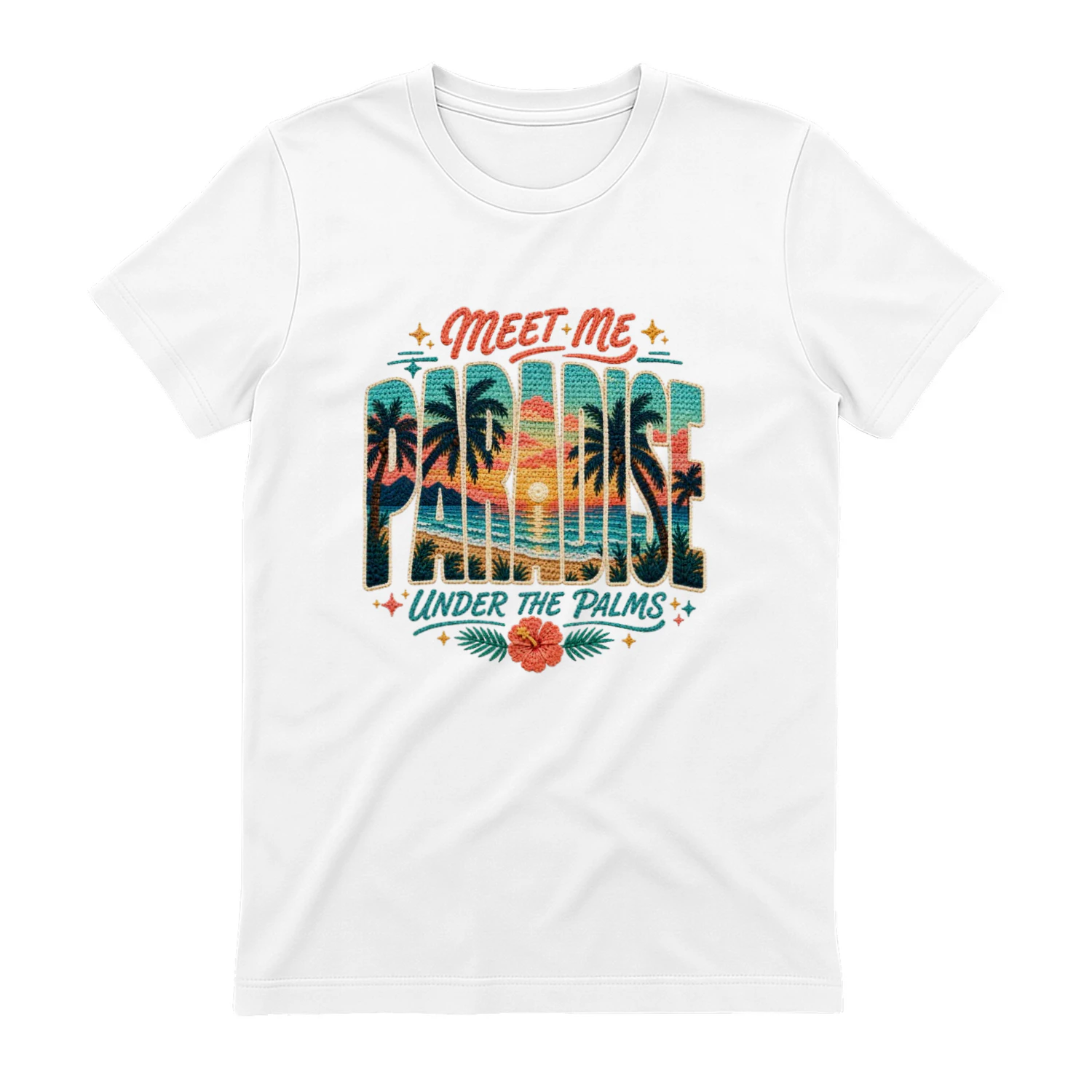Meet Me Paradise Under The Palms Summer Shirt