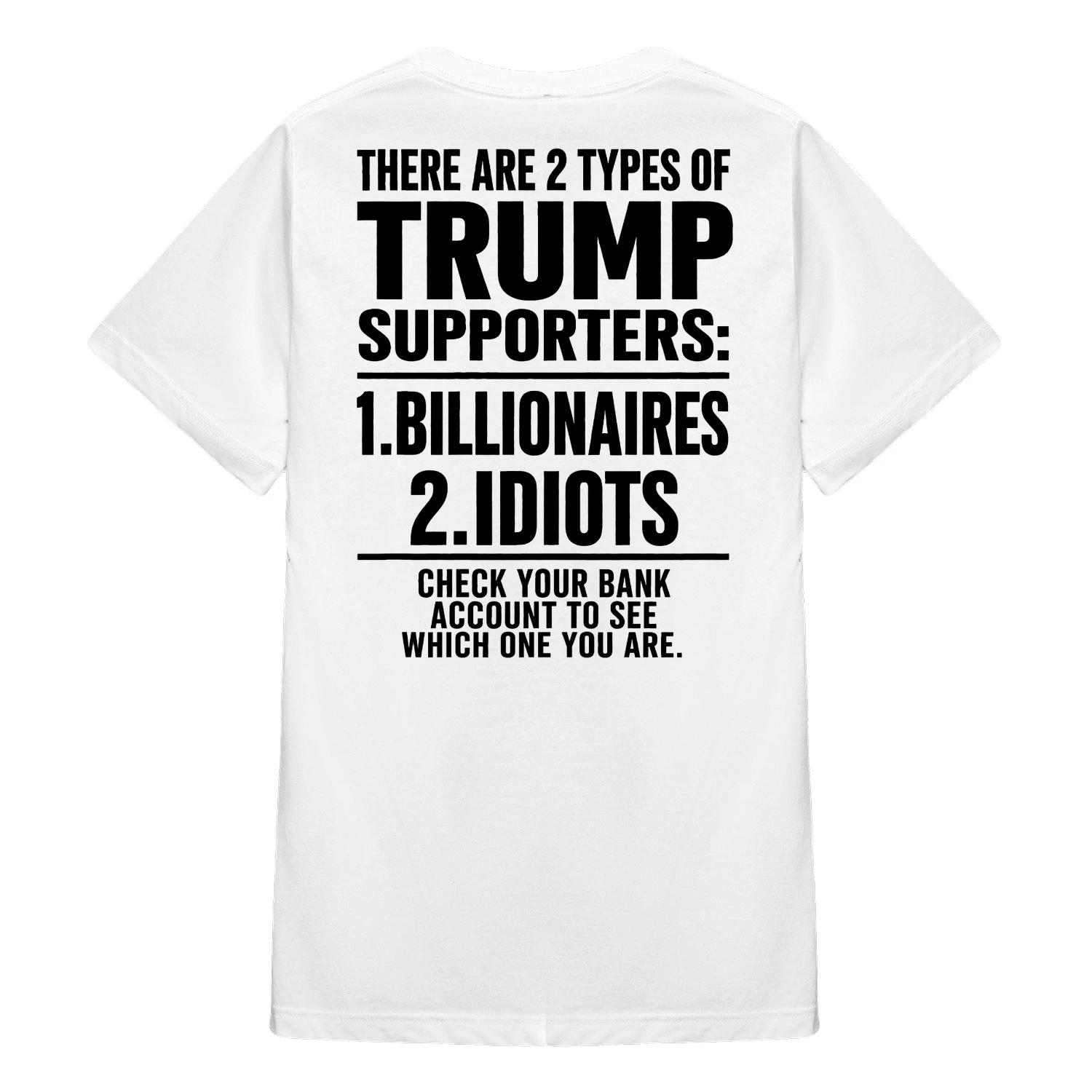 (ON Back) There Are Two Types Of Trump Supporters Funny Saying
