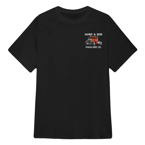 (Front and Back) Hawk and Son Hauling Company Big Rig Pride