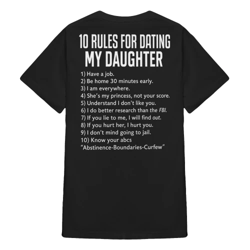 (ON Back) 10 Rules Dating My Daughter