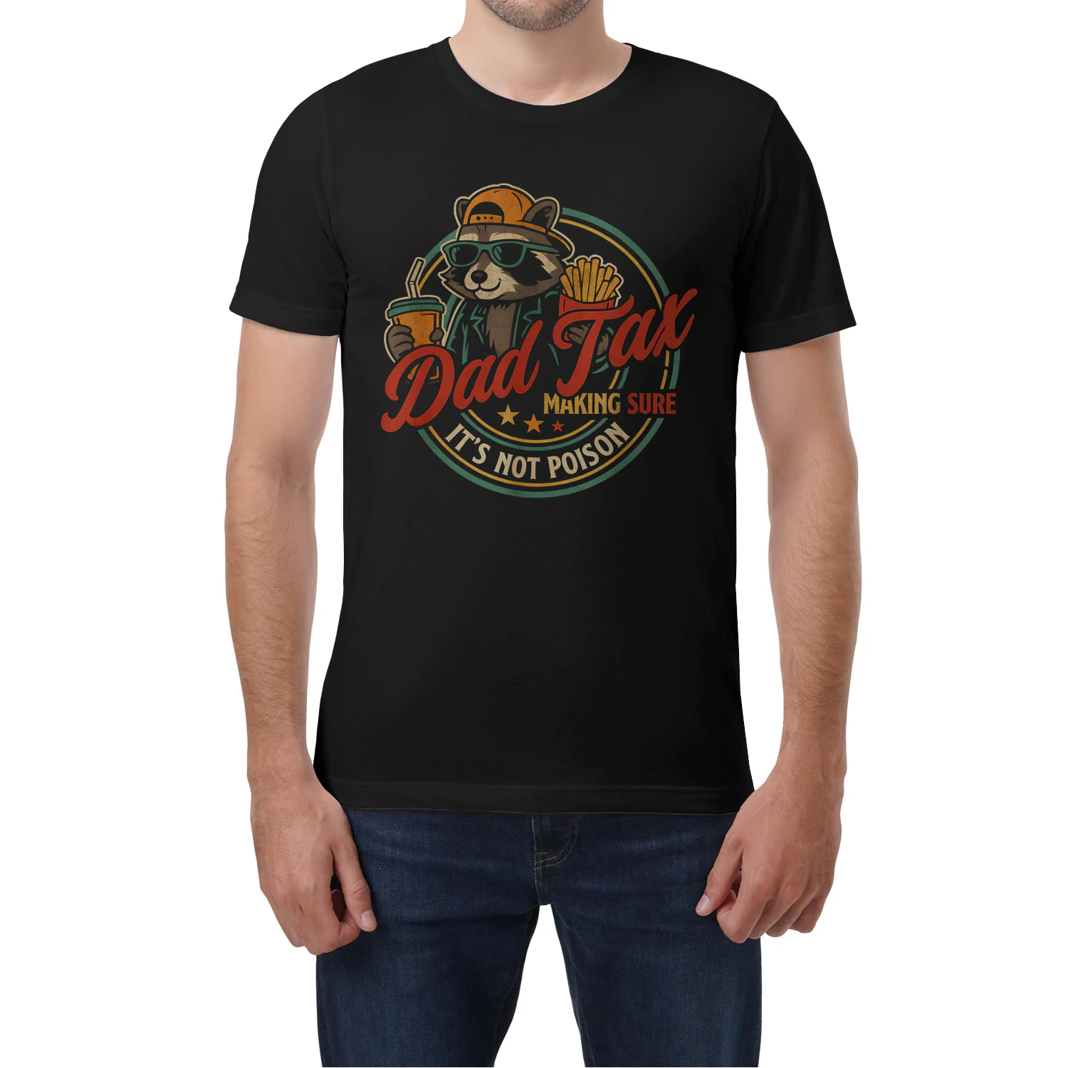 Dad Tax Making Sure Its Not Poison Funny Raccoon Fathers Day