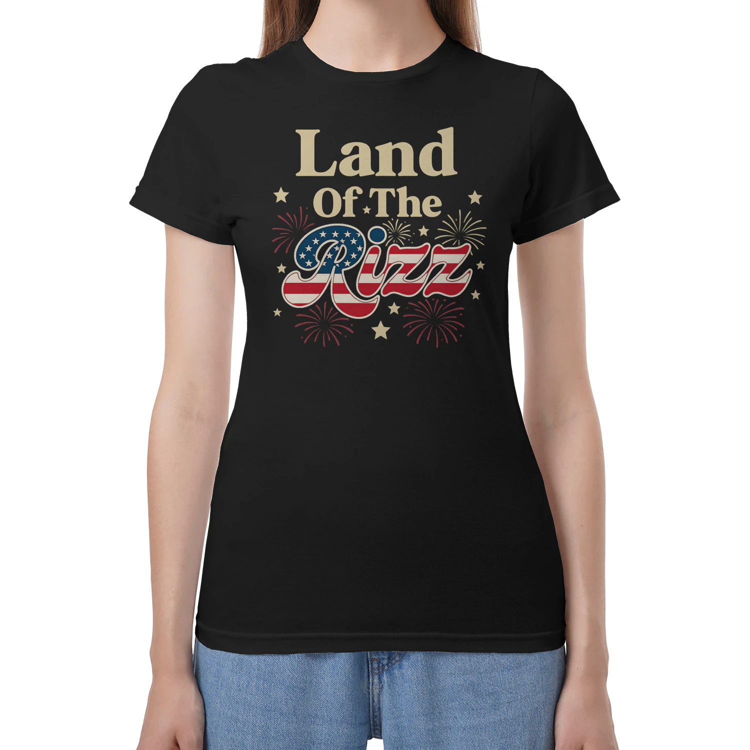 Land Of The Rizz 4Th Of July Patriotic US American Flag