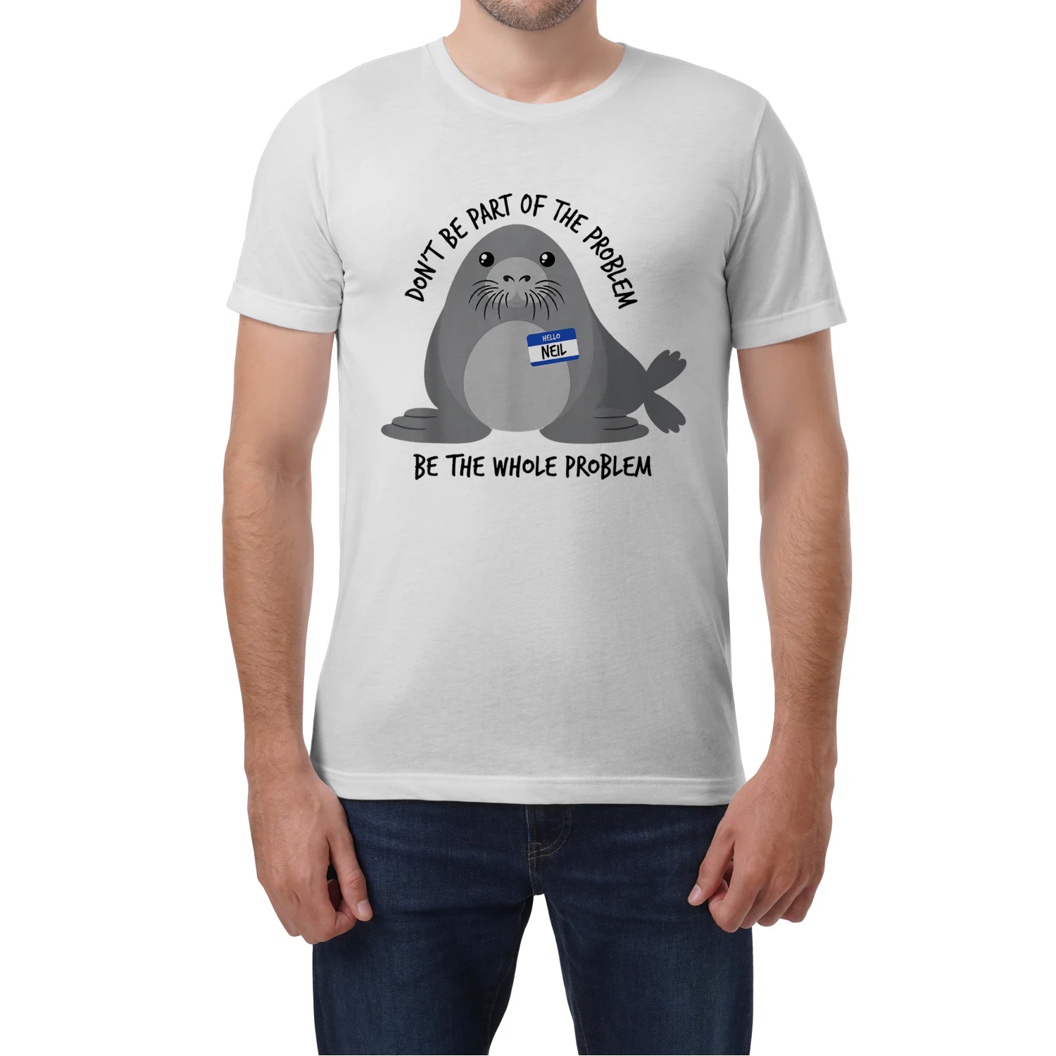 Dont Be Part of The Problem Funny Seal Art