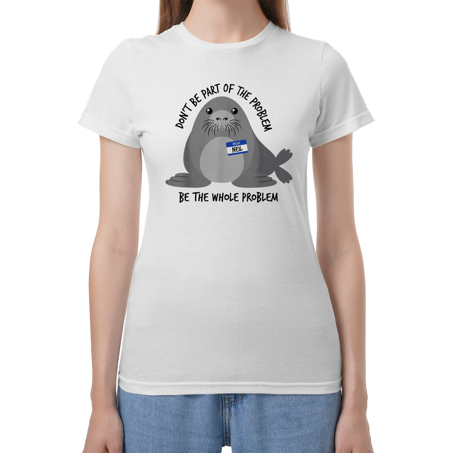 Dont Be Part of The Problem Funny Seal Art