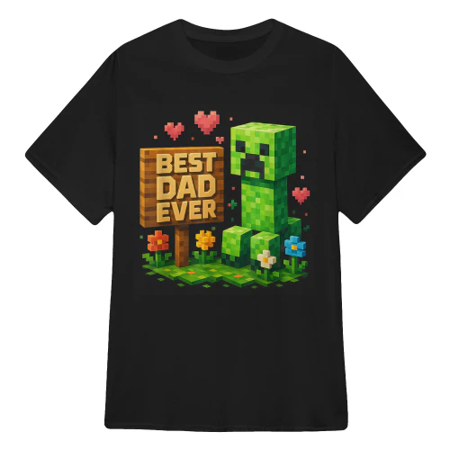 Best Dad Ever Father's Day Video Game Pixel