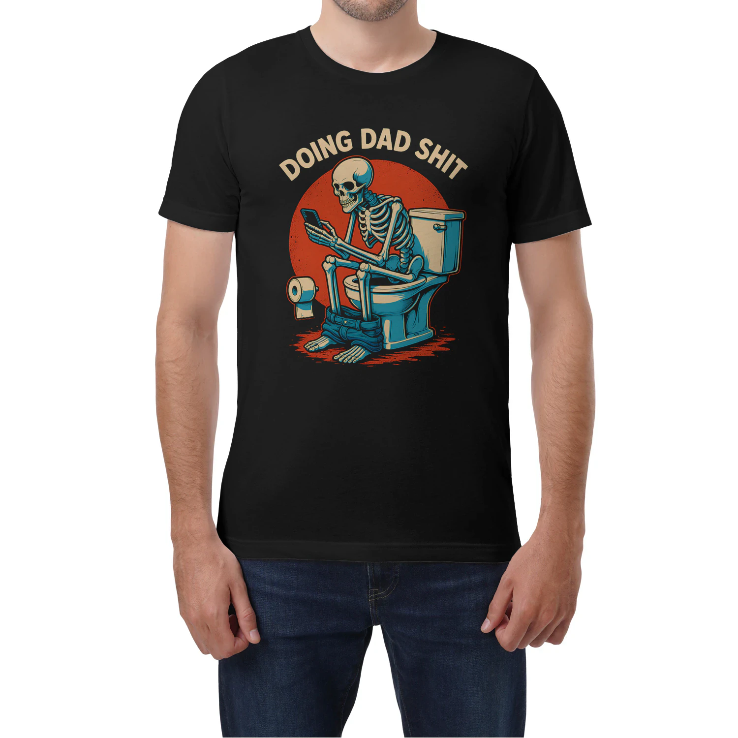 Doing Dad Shit Dad Joke Skeleton