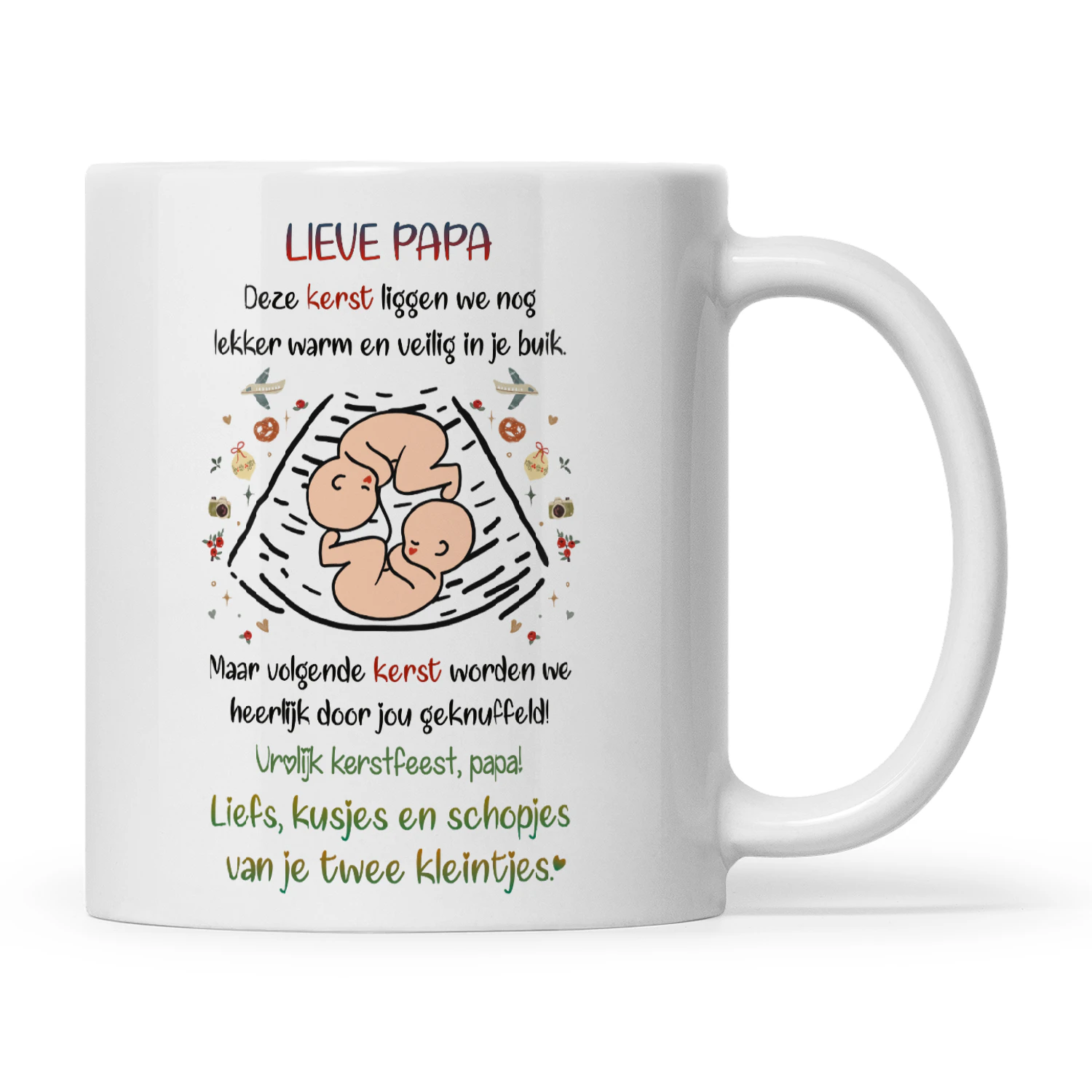 Kerstmok voor Papa van een Tweeling
