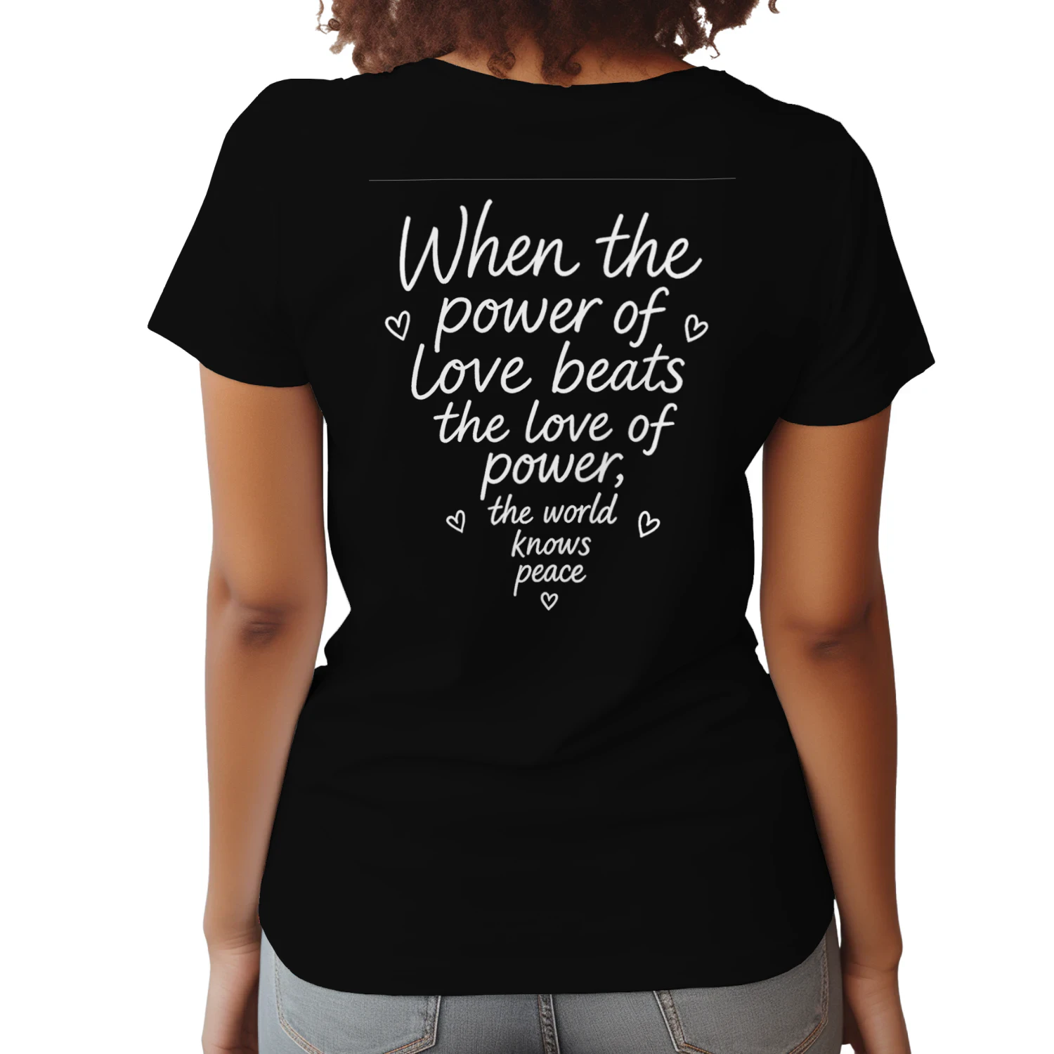 When the Power of Love, Inspirational Climbing T-Shirt Design