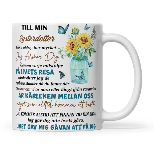 SE - Glöm aldrig hur mycket jag älskar dig. Genom varje milstolpe PÅ LIVETS RESA Copy