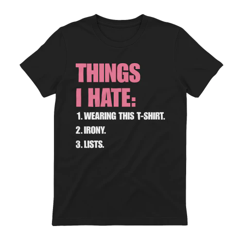 THINGS  I HATE 1