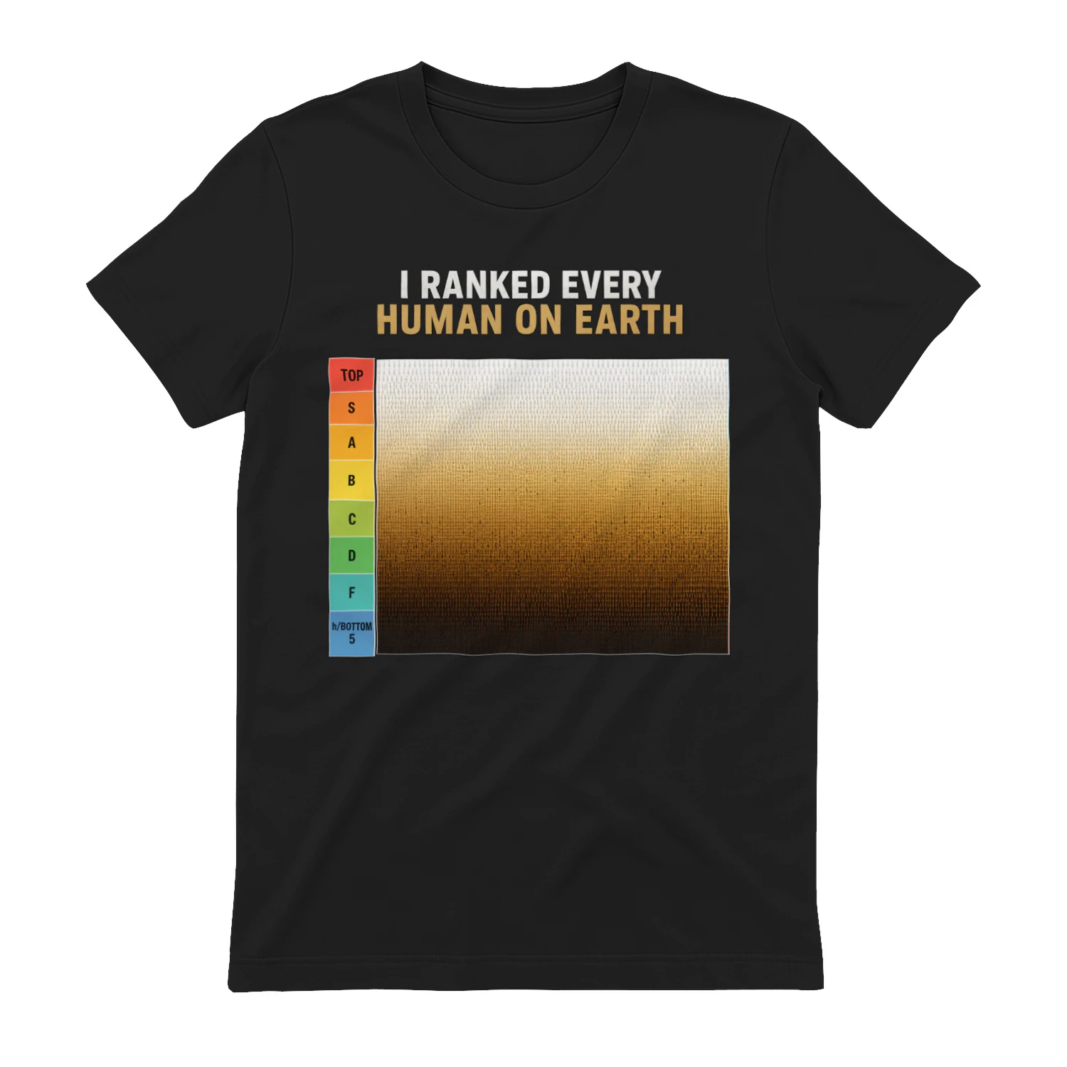 V2- I RANKED EVERY HUMAN ON EARTH T-shirt