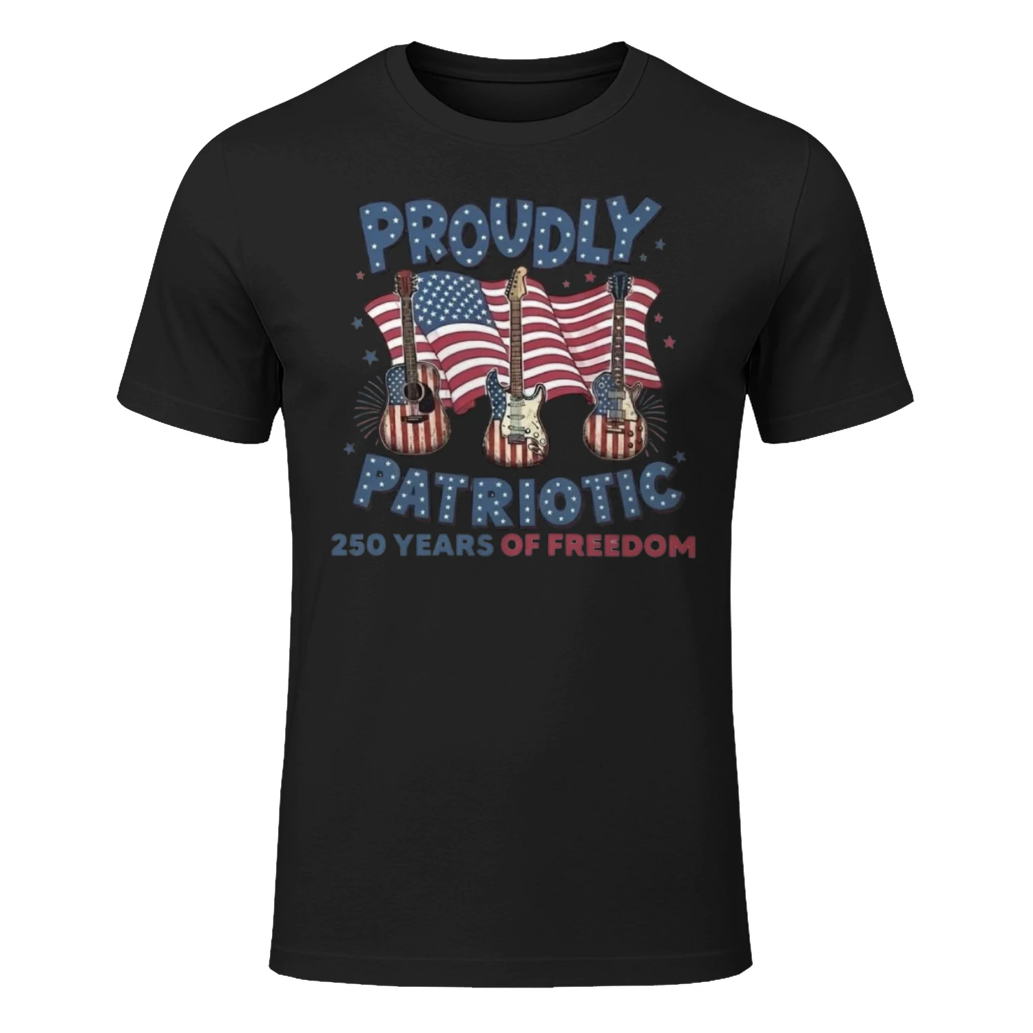 America250 Guitar USA Proudly Patriotic