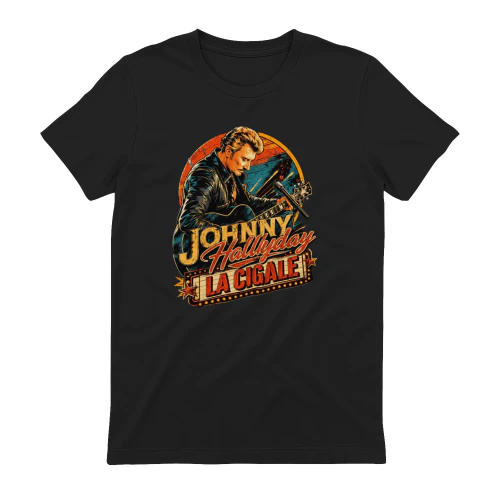 Johnny Hallyday Merch La Cigale Vintage Concert