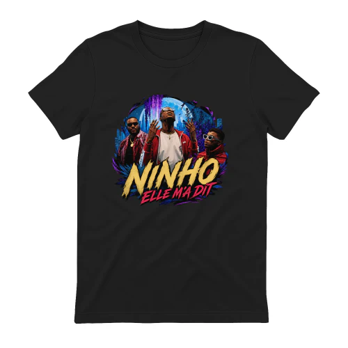 Ninho Merch Elle M'a Dit Graphic Artwork
