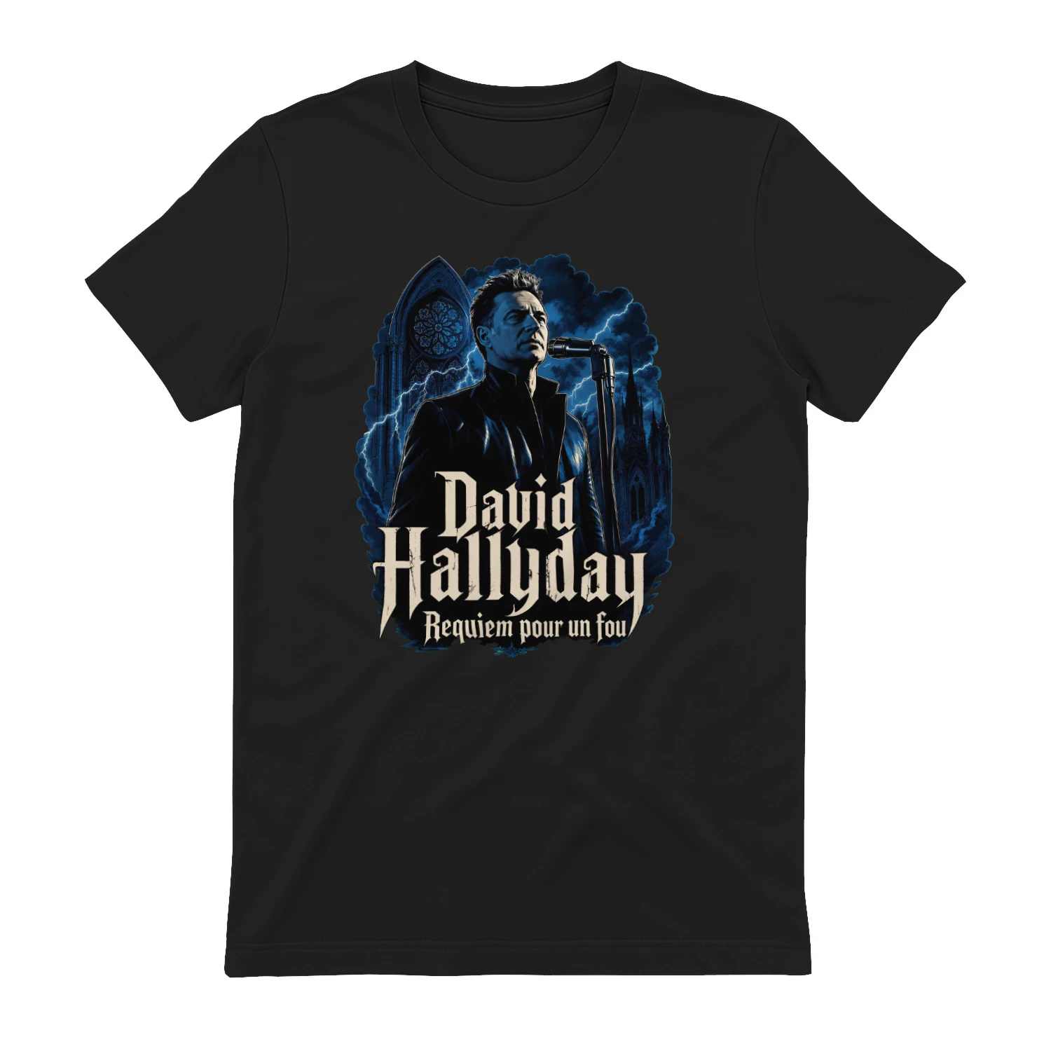 D. Hallyday Merch Requiem Pour Un Fou Comic Noir