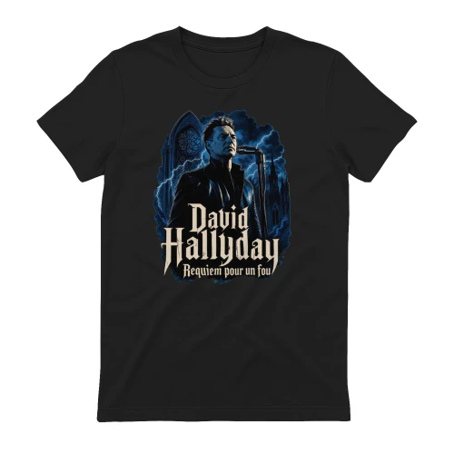 D. Hallyday Merch Requiem Pour Un Fou Comic Noir