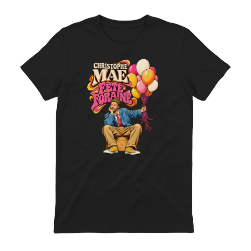 Christophe Maé Merch Fête Foraine Retro Graphic