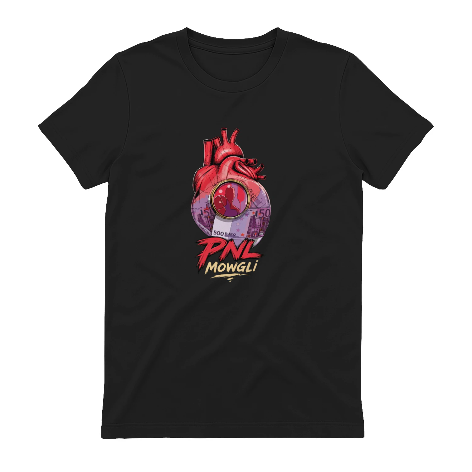 PNL Merch Cœur Mowgli Billet 500 Euros
