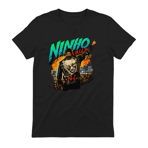 Ninho Merch M.I.L.S 2.0 Graphic Portrait Graphic