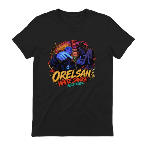 Orelsan Merch White Snake Freestyle Neon Art