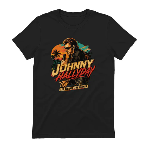 Johnny Hallyday Merch Les Albums Live Warner Retro Sunset