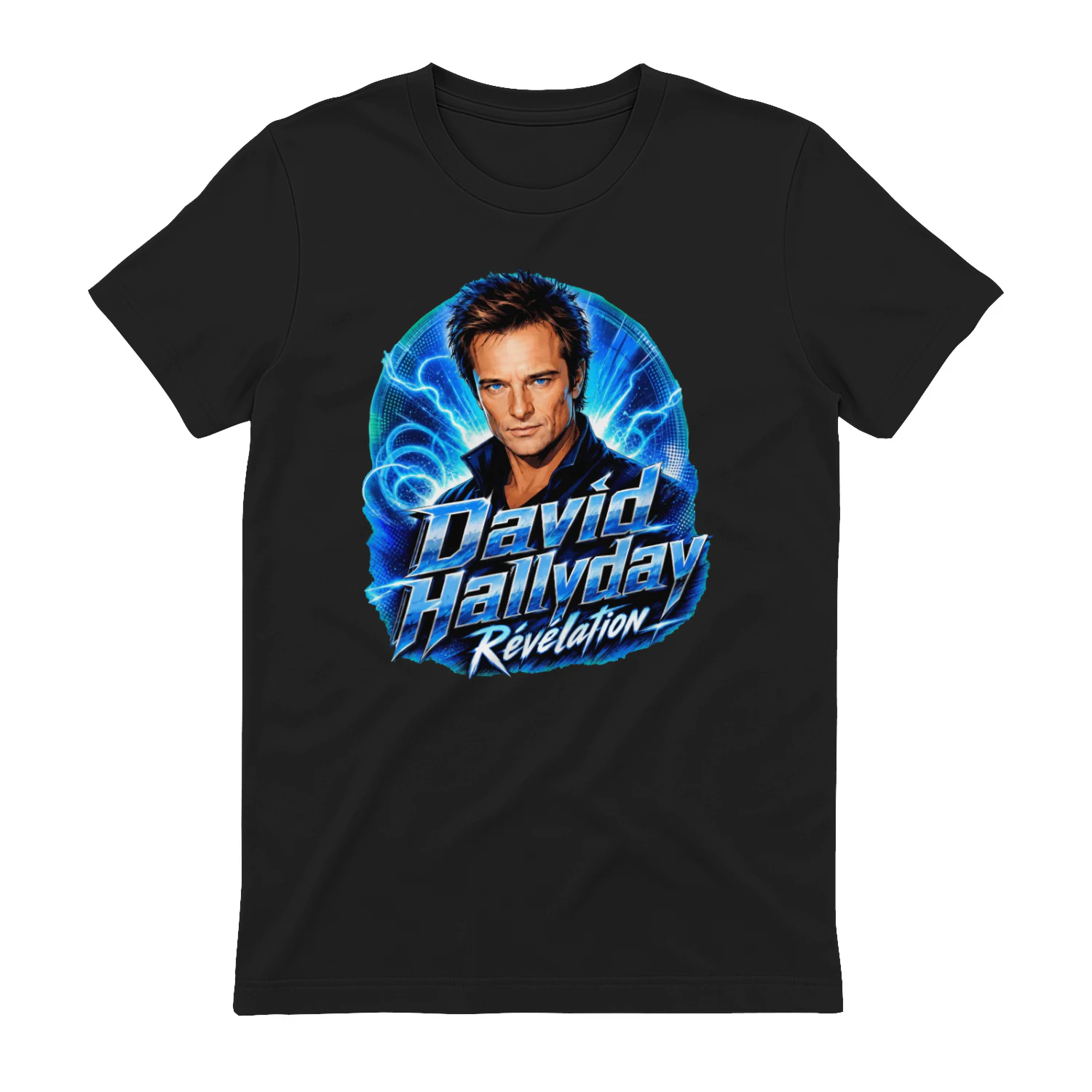 David Hallyday Merch Révélation Retro Comic Noir