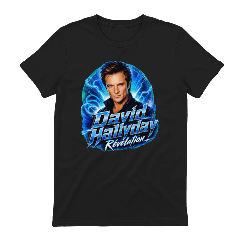 David Hallyday Merch Révélation Retro Comic Noir