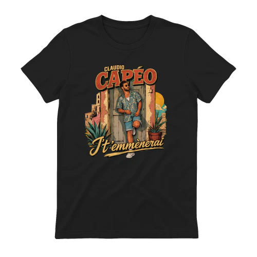 Claudio Capéo Merch J't'emmènerai Vintage Illustration