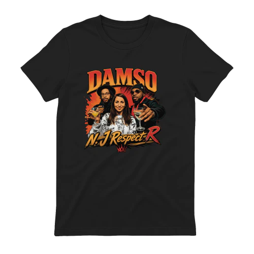 Damso Merch N.J Respect R Graphic Art