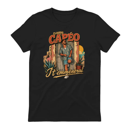 Claudio Capéo Merch J't'emmènerai Vintage Illustration