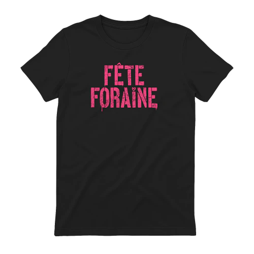 Christophe Maé Merch Fête Foraine Typographie Rose Grunge