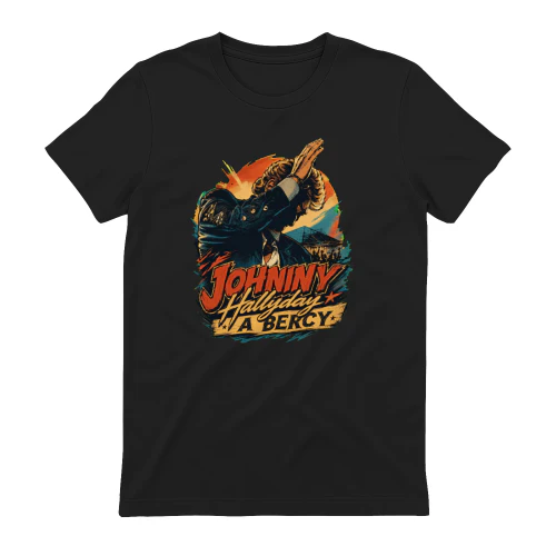Johnny Hallyday Merch À Bercy Illustration Vintage