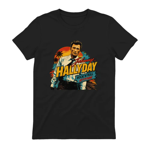 Johnny Hallyday Merch Rock'N'Roll Attitude Vintage