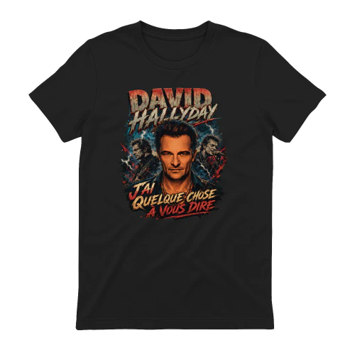 David Hallyday Merch J'ai Quelque Chose À Vous Dire Vintage