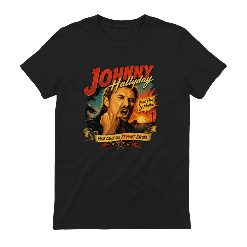 Johnny Hallyday Merch Vivre Pour Le Meilleur Vintage