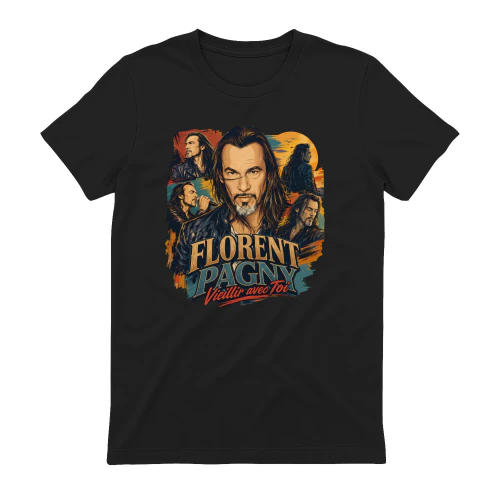 Florent Pagny Merch Vieillir avec Toi Vintage Art