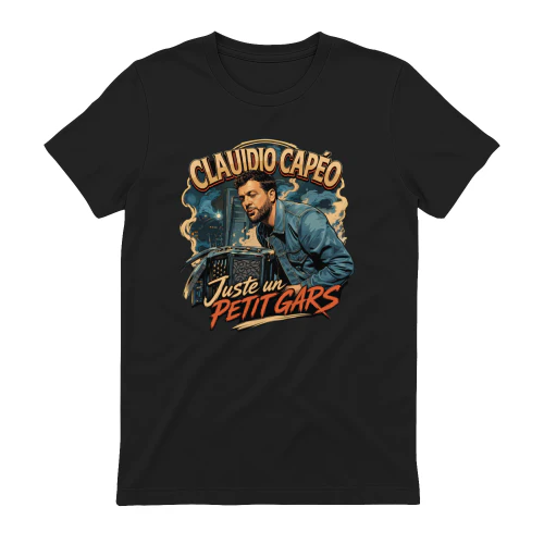 Claudio Capéo Merch Juste un Petit Gars Vintage Graphic