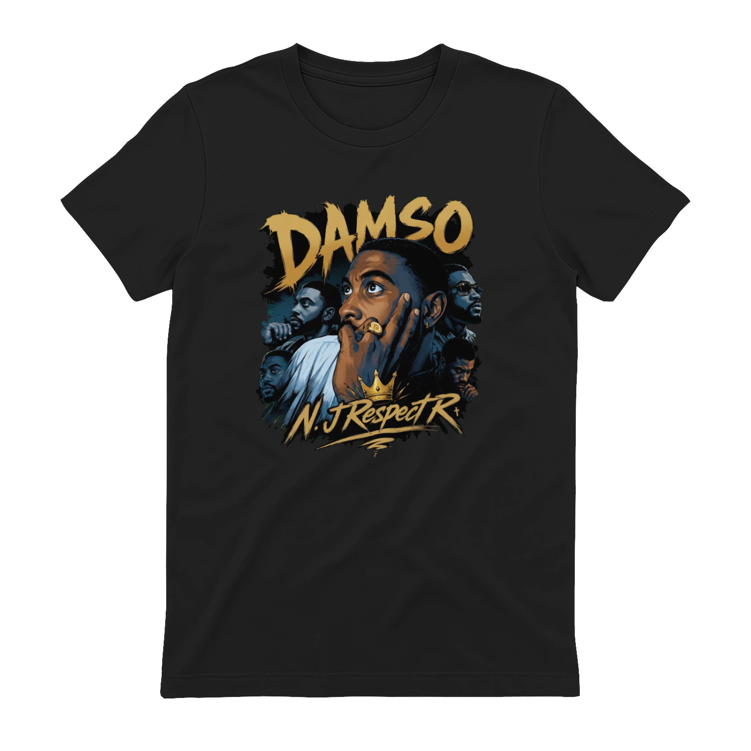 Damso Merch N.J Respect R Couronne Graphique