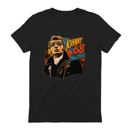 Johnny Hallyday Merch Vintage 68 Soleil Rétro